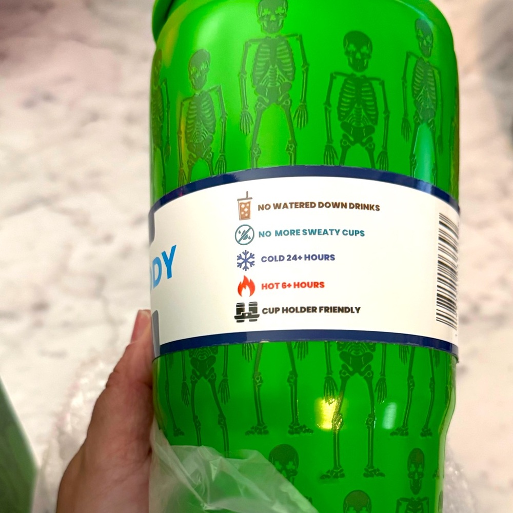 Frost Buddy Shake My Bones To-Go Buddy 32oz GLOW Tumbler Multi-Use NIB NWT - Picture 7 of 16